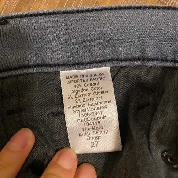 Current Elliott The Moto Ankle Skinny Jeans in Briggs - Picture 5 of 7